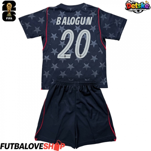 Dres Spojené štáty Folarin Balogun #20 Preč pre deti MS 2026 Krátky Rukáv (+ trenírky)